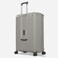 Eminent Vertica Hard Case Travel Bag Cabin Luggage Trolley Polypropylene Lightweight Suitcase 4 Quiet Double Spinner Wheels With Tsa Lock B0006 Grey