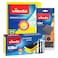 Vileda Sponge Cloth With Glitzi Power Inox Metallic Scouring Pad And Glitzi Crystal Sponge Pack