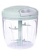 Generic Manual Hand Pull String Vegetable Food Processor Green/Clear 12.50 X 12 X 12cm