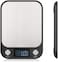 Royalpolar Food Scale, Multifunction Digital Kitchen Scale High Accuracy Electronic Food Weight With Large LCD Display, Stainless Steel Platform, Ultra Slim, From 11Lb/5Kg Up To 33Lb/15Kg (Black, 10)