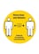 Spoil Your Wall Covid 19 Sticker Yellow/Black 30 x 30cm