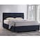 In House Lombardia Velvet Bed Frame - Queen - 200x160 cm - Dark Gray
