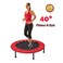 H PRO 40 Inch Mini Exercise Trampoline for Adults or Kids - Indoor Fitness Rebounder Trampoline (4OINCH, RED)