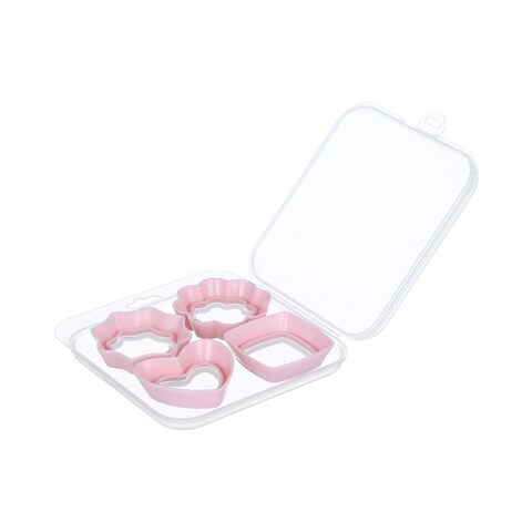 Gondol Multi Shapes Biscuit Mould - 4 Count - Pink