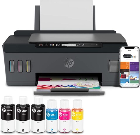 HP Smart Tank 515 Printer Wireless, Print, Scan, Copy, All In One Printer, Print Up To 18000 Black Or 8000 Color Pages, Black [1TJ09A]