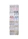 Generic 24-Pocket Hanging Shoes Rack White 48X168X1cm