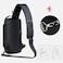 Shoulder Bag USB Charging Sport Anti-theft Backpack Travel Waterproof Bag