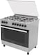 Hisense 90x60cm Free-Standing 5 Gas Cooker With Enamel Grid, 105 Liters Multifunction Oven, Stainless Steel HGI9B20S