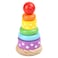 My Wooden Stacking Pyramid Multicolour Set of 7