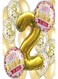 Generic Number 2 Birthday Decorative Party Foil Balloon