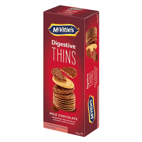 McVitie&#39;s Thins Milk Chocolate Digestive Biscuit 150g