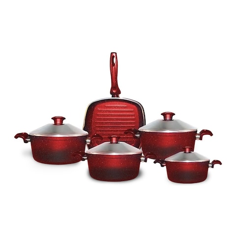 Glory Granite Cookware Set - 9 Pieces