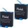 DMK Power Hero 9/10 (1950mAh) 2Pack Battery with 3 Channel LED Type C USB Charger Compatible with Hero 9/10 Battery and Charger