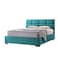 In House Lombardia Velvet Bed Frame - Single - 200x120 cm - Turquoise