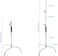 COOPIC C Stand C40S Heavy Duty Light Stand Height 150-330cm with Sliding up-down Leg, for Photo Studio Photography Strobe Light Video Umbrella Softbox Monolight