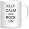 Papeyone Keep Calm And Rock On 2 Side Printed Mug