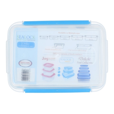 Phoenix Smart Homewares Sea Lock Plastic Food Container 1.5 lt