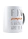 muGGyz Printed Ceramic Coffee Mug White