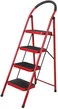 Folding Ladder Domestic Light Stepladder Household Combination Multifunction Steps Indoor Outdoor Home 4 Step  RED FLDLS 4 STEPRED