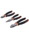 Tactix 3-Piece Pliers Set, Plier 190mm 7 1/2 In Long Nose 160mm 6 In Cutter 160mm 6 In