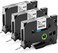 3-PCS Black on White Compatible TZe-221 9mm 0.35 Inch Laminated TZ Tape for Brother P Touch H110 D400 D210 Label Printers