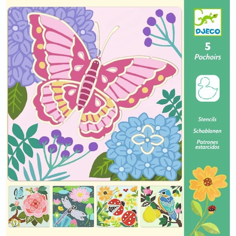 Djeco Garden Wings Stencils