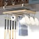 Kitchen Utensil Stainless Steel stand Under Cabinet Racks Wall Mounted Shelf Storage With 10 Adhesive Hooks For Towels/Knives/Key/Cups/Tissue Chopping