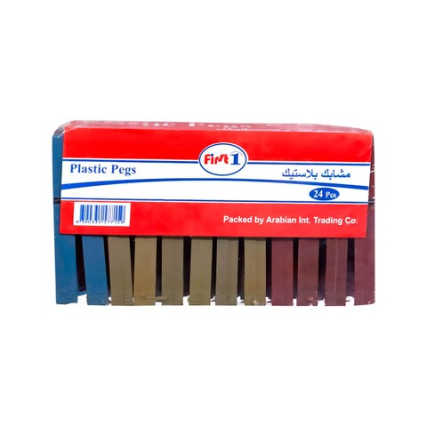 F1 CLOTH PEGS PLASTIC 24PCS