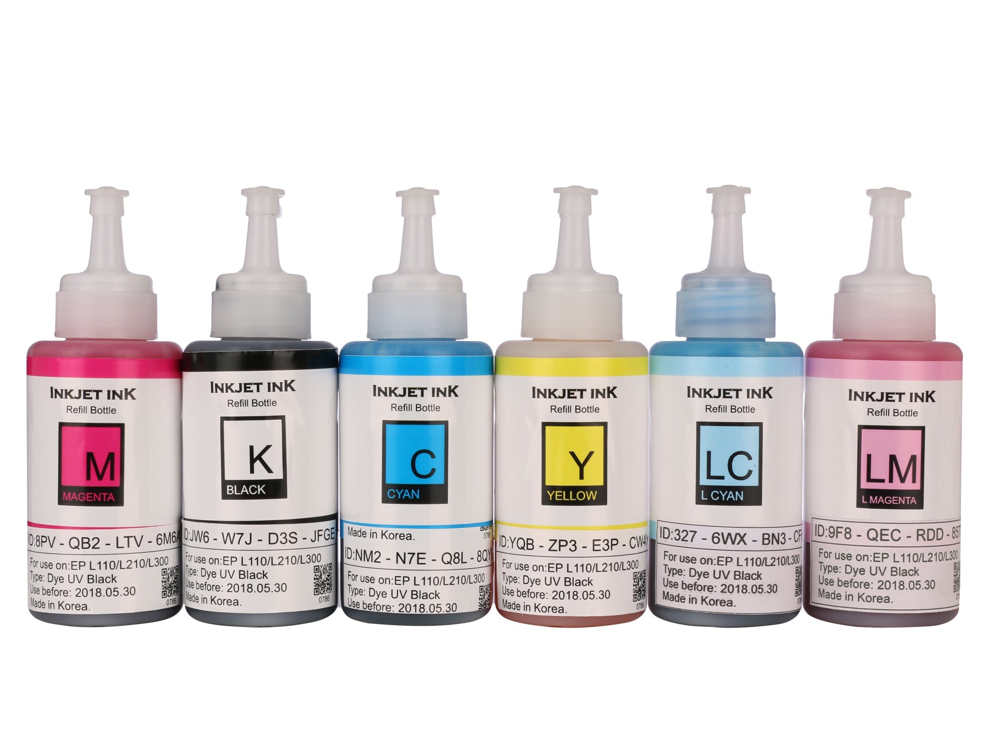 Buy We tech T673 Ink Bottle Set of Six Compatible for Epson L800 ...