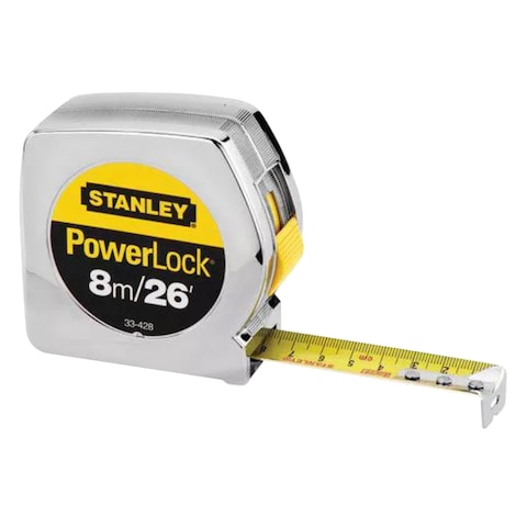 Stanley Power Lock Measure Tap 8m