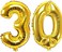 Gezhu - Party Decorations Adult Birthday Anniversary Decoration Supply Gold Silver 40 Inch Large Number Figure Balloons 10 20 30 40 50 60 70 80 90 Yrs