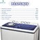 GRATUS 18 Kg Washing Machine Twin Tub Semi Automatic White Model - GSW18KCDX 1 Year Full Warranty.