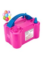 Buy Generic - Portable Dual Nozzle Electric Air Balloon Pump Pink/Blue in UAE