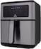 Evvoli Air Fryer 5.5 Liters, Digital Control Panel Display, 8 Preset Programs With Built-In Preheat function, 1850W, Brush Stainless Steel &amp; Black, EVKA-AF5508D