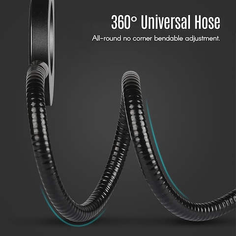 Generic-8 Inch 3200K-5500K Diammable Ring Video Light Live Stream Set 10 Level Brightness CRI 90+ with Pad Holder Phone Holder Microphone Stand for YouTube Video Live Making-up Vlogging Portrait Photography