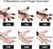 Finger Strengthener, Grip Strength Trainer, 6 Resistant Level Finger Exerciser, Hand Exercisers for Strength, Hand Grip Strengthener for Patients Strength Training (Black+Grey)