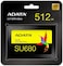ADATA AULT-SU680-512GR 512GB 3D-Nand 2.5 Inch Sata Solid State Drive, Black