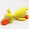 Plush Pet Squeakz Duck Family ( Green/Pink/Yellow) Dog Toy - Multicolor - 3pc