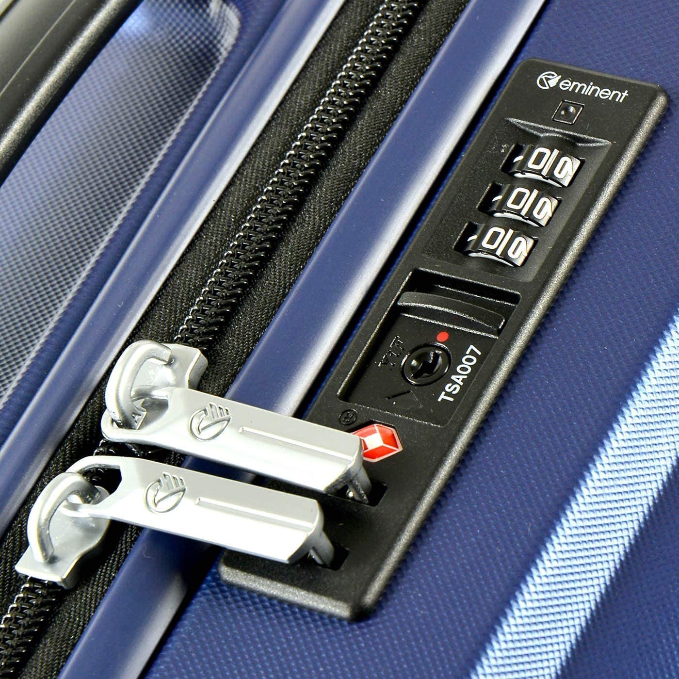 Eminent KH16-24 Hard Casing Medium Luggage Trolley 61cm Aqua Blue