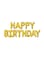 Generic 13-Piece Happy Birthday Letters Hanging Foil Balloon Set