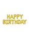 Generic 13-Piece Happy Birthday Letters Hanging Foil Balloon Set