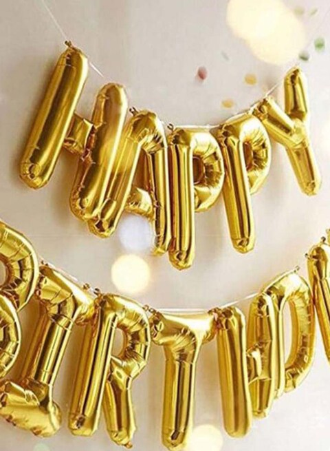 Generic Happy Birthday Letter String Foil Balloon