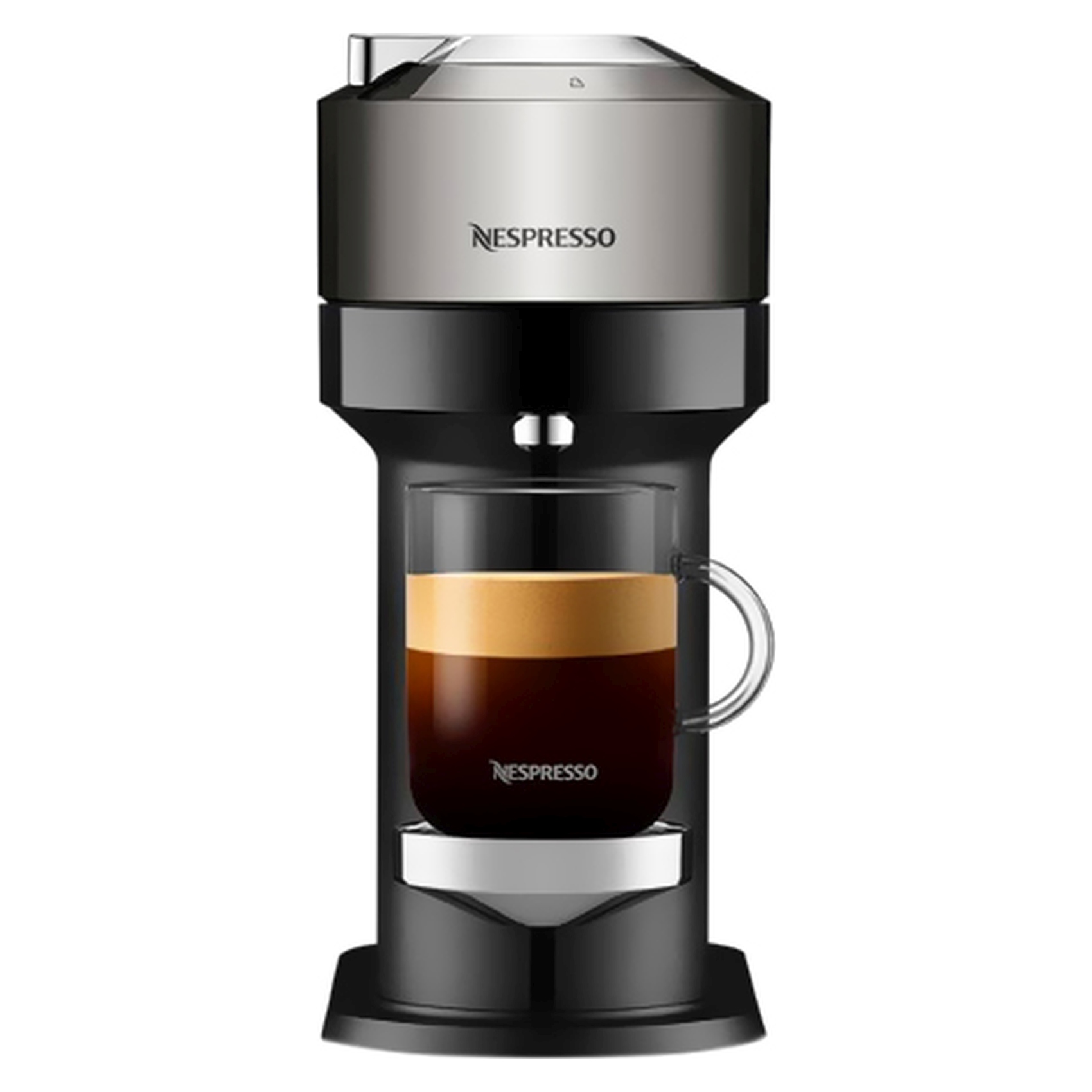 Nespresso Vertuo Next Coffee Maker GCV1 Deluxe Dark Chrome 1.1L