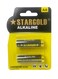 Alkaline Batteries AA LR03 AM-4 1.5V Cards Of 10 Black/Yellow