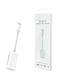 Generic 2-In-1 Lightning Charging Adapter White