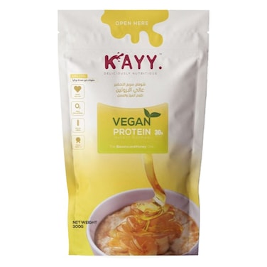 Kayy Banana Honey Vegan Protien Instant Oatmeal Packet - 300 grams