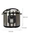 Techno Best Pressure Cooker, 12.0L, 1600.0W, BPC-012, Silver/Black