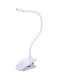Beauenty - USB ABS Touch Sensor Clip LED Table Lamp White 5x12centimeter