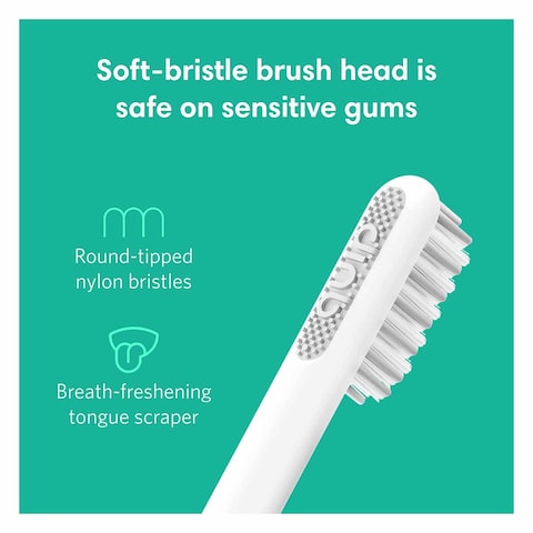 Quip Adult Electric Toothbrush with Travel Cover Silver