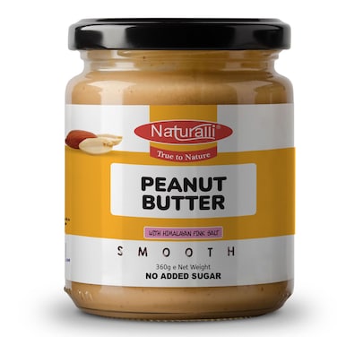 Naturalli Smooth Peanut Butter 360g